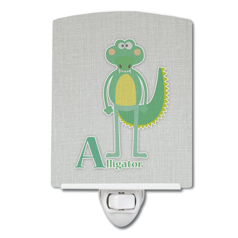 Alphabet A for Alligator Ceramic Night Light BB5726CNL