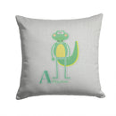 Alphabet A for Alligator Throw Pillow - 14x14 Decorative Pillow – Art for Your Home & Patio BB5726PW1414