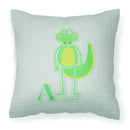 Alphabet A for Alligator Fabric Decorative Pillow BB5726PW1818
