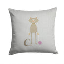Alphabet C for Cat Throw Pillow - 14x14 Decorative Pillow – Art for Your Home & Patio BB5728PW1414
