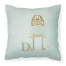 Alphabet D for Dog Fabric Decorative Pillow BB5729PW1818