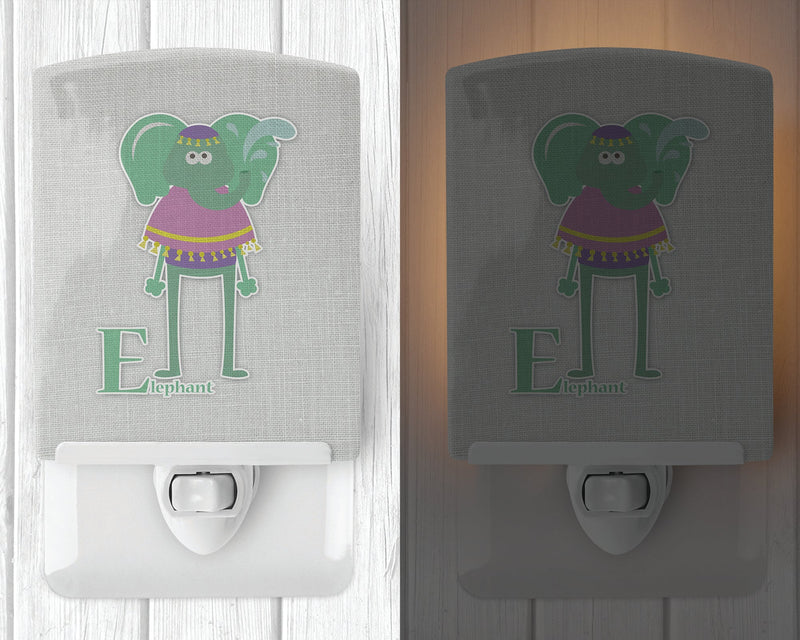 Alphabet E for Elephant Ceramic Night Light BB5730CNL