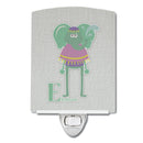 Alphabet E for Elephant Ceramic Night Light BB5730CNL