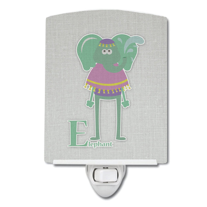 Alphabet E for Elephant Ceramic Night Light BB5730CNL