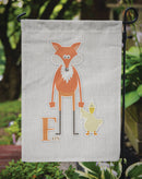 Alphabet F for Fox Garden Flag - Outdoor Decorative Yard Flag BB5731GF