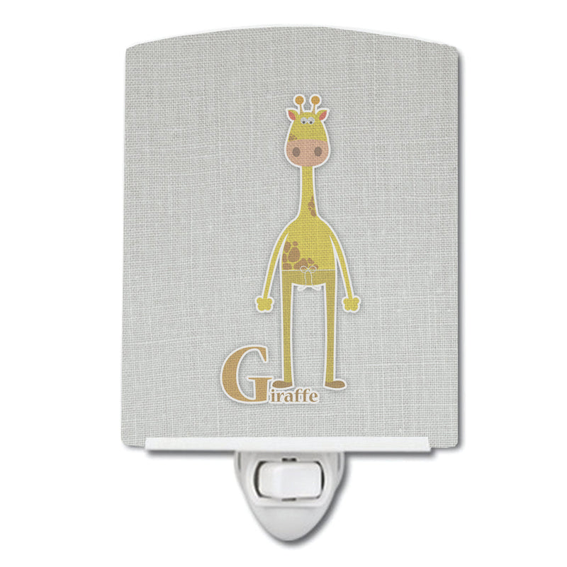 Alphabet G for Giraffe Ceramic Night Light BB5732CNL