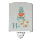 Alphabet H for Hippopotamus Ceramic Night Light BB5733CNL