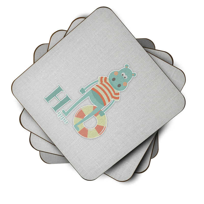 Alphabet H for Hippopotamus Foam Coaster  BB5733FC