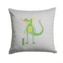 Alphabet I for Iguana Throw Pillow - 14x14 Decorative Pillow – Art for Your Home & Patio BB5734PW1414