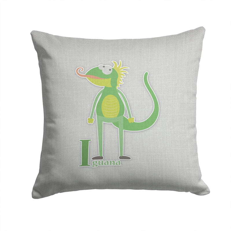 Alphabet I for Iguana Fabric Decorative Pillow BB5734PW1414