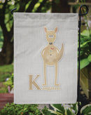 Alphabet K for Kangaroo Garden Flag - Outdoor Decorative Yard Flag BB5736GF