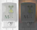 Alphabet M for Mouse Ceramic Night Light BB5738CNL
