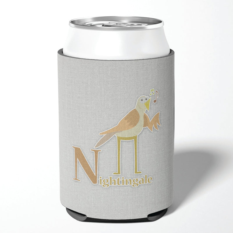 Alphabet N for Nightingale Can or Bottle Hugger BB5739CC