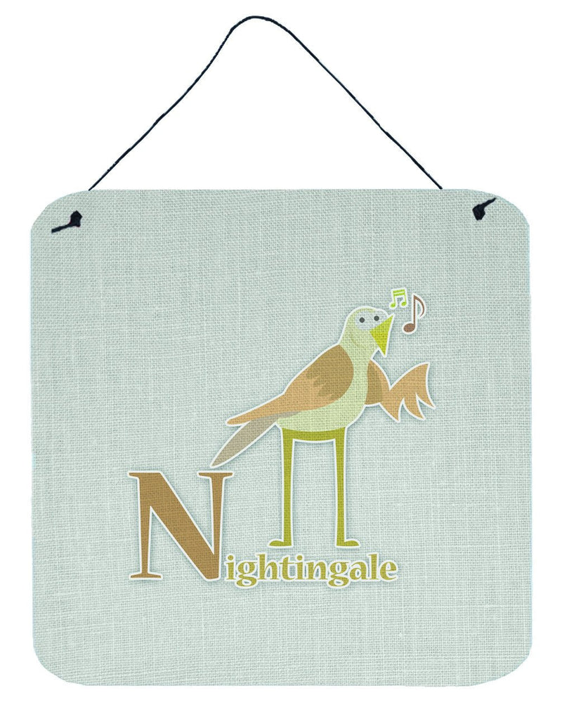 Alphabet N for Nightingale Wall or Door Hanging Prints BB5739DS66