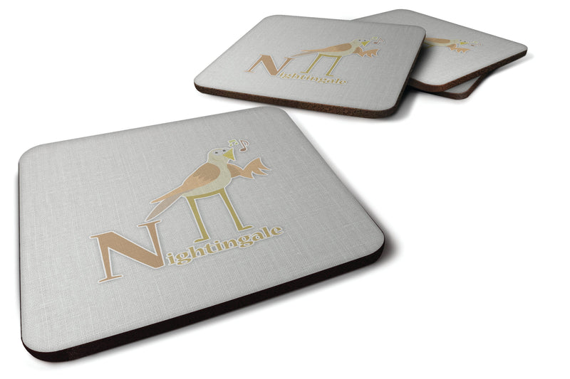 Alphabet N for Nightingale Foam Coaster  BB5739FC