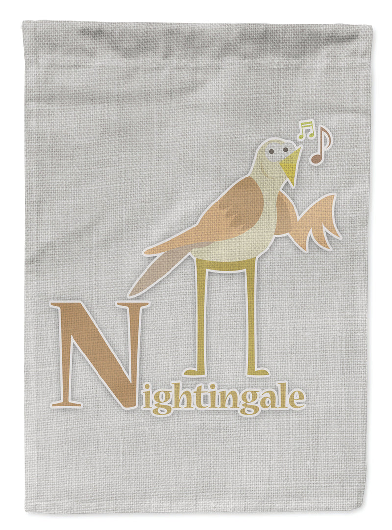 Alphabet N for Nightingale Garden Flag - Outdoor Decorative Yard Flag BB5739GF