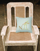 Alphabet N for Nightingale Fabric Decorative Pillow BB5739PW1818