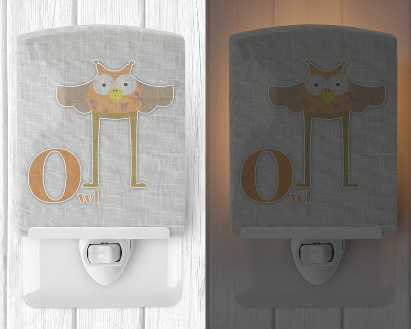 Alphabet O for Owl Ceramic Night Light BB5740CNL