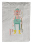 Alphabet P for Pig Garden Flag - Outdoor Decorative Yard Flag BB5741GF