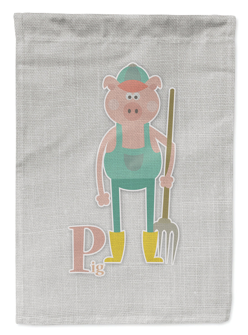 Alphabet P for Pig Garden Flag - Outdoor Decorative Yard Flag BB5741GF