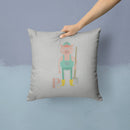 Alphabet P for Pig Throw Pillow - 14x14 Decorative Pillow – Art for Your Home & Patio BB5741PW1414