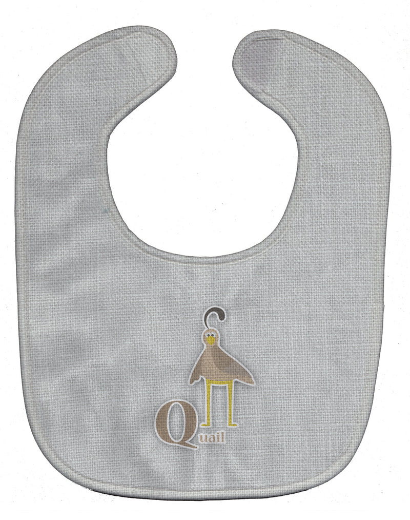 Alphabet Q for Quail Baby Bib BB5742BIB