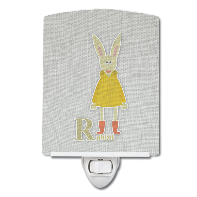 Alphabet R for Rabbit Ceramic Night Light BB5743CNL