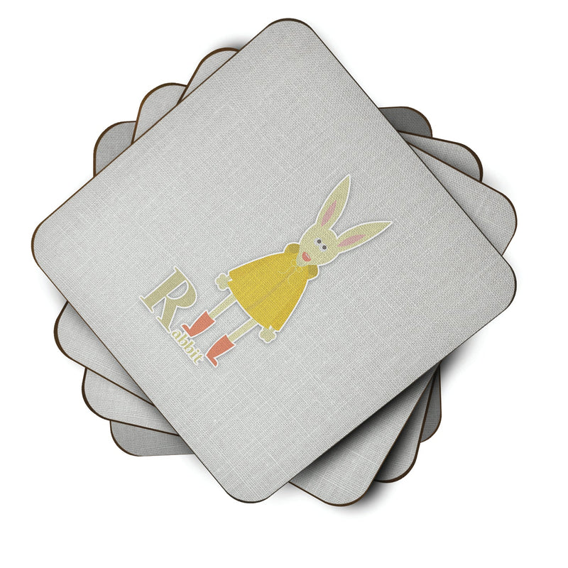 Alphabet R for Rabbit Foam Coaster  BB5743FC