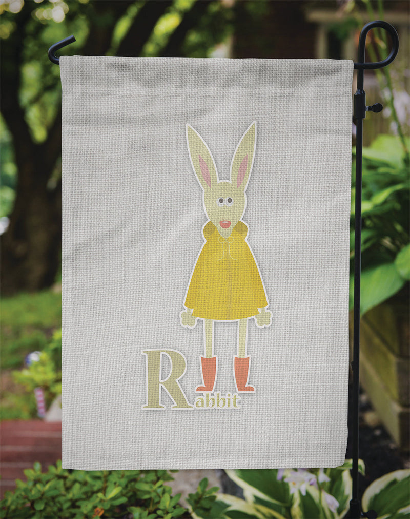 Alphabet R for Rabbit Garden Flag - Outdoor Decorative Yard Flag BB5743GF