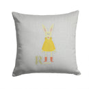 Alphabet R for Rabbit Throw Pillow - 14x14 Decorative Pillow – Art for Your Home & Patio BB5743PW1414