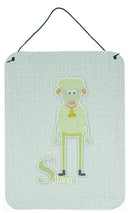 Alphabet S for Sheep Wall or Door Hanging Prints BB5744DS1216