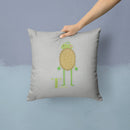 Alphabet T for Turtle Throw Pillow - 14x14 Decorative Pillow – Art for Your Home & Patio BB5745PW1414