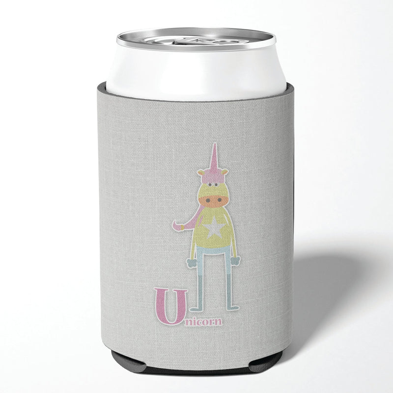 Alphabet U for Unicorn Can or Bottle Hugger BB5746CC
