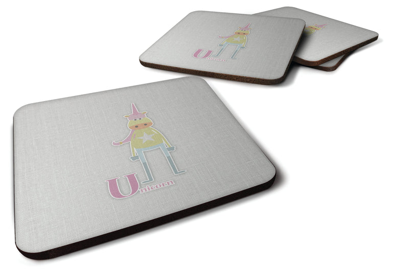 Alphabet U for Unicorn Foam Coaster  BB5746FC
