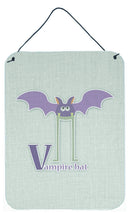 Alphabet V for Vampire Bat Wall or Door Hanging Prints BB5747DS1216