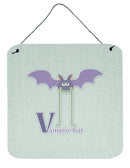 Alphabet V for Vampire Bat Wall or Door Hanging Prints BB5747DS66