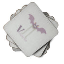 Alphabet V for Vampire Bat Foam Coaster  BB5747FC