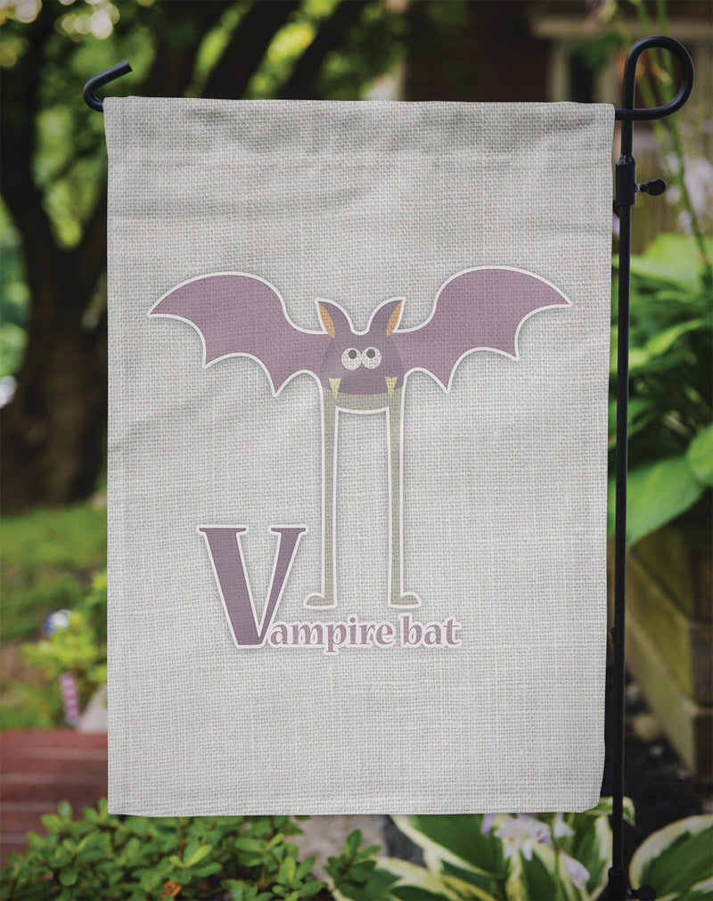 Alphabet V for Vampire Bat Garden Flag - Outdoor Decorative Yard Flag BB5747GF
