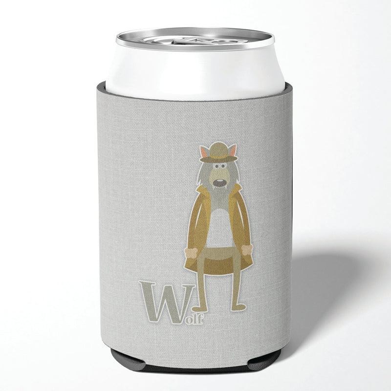 Alphabet W for Wolf Can or Bottle Hugger BB5748CC
