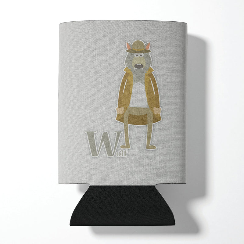 Alphabet W for Wolf Can or Bottle Hugger BB5748CC