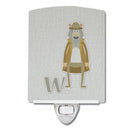 Alphabet W for Wolf Ceramic Night Light BB5748CNL