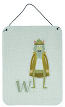 Alphabet W for Wolf Wall or Door Hanging Prints BB5748DS1216