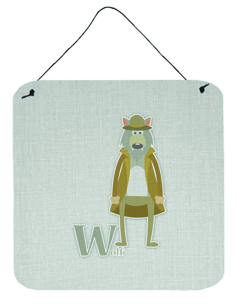 Alphabet W for Wolf Wall or Door Hanging Prints BB5748DS66