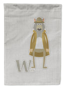 Alphabet W for Wolf Garden Flag - Outdoor Decorative Yard Flag BB5748GF