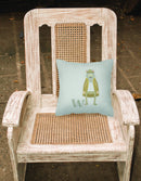 Alphabet W for Wolf Fabric Decorative Pillow BB5748PW1818