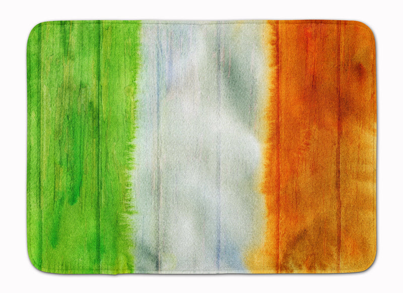 Irish Flag on Wood Machine Washable Memory Foam Mat BB5753RUG