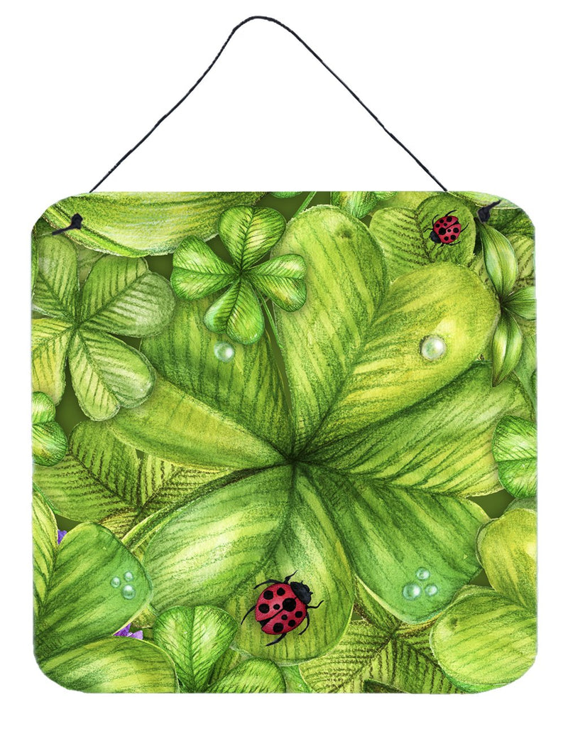 Shamrocks and Lady bugs Wall or Door Hanging Prints