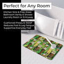 Irish Beers Memory Foam Kitchen Mat Machine Washable Anti-Fatigue Cushion Comfort Bath or Kitchen Rug