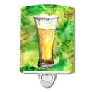 Irish Beer Tall Ceramic Night Light Compact, UL-Certified, Ideal for Bedroom, Bathroom, Nursery, Hallway, Kitchen, 6x4x3, Multicolor