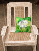 Irish Sheep Decorative Throw Pillow 18x18 Indoor Outdoor Accent Cushion, Fabric Cover with Insert for Sofa, Bed, Porch & Living Room